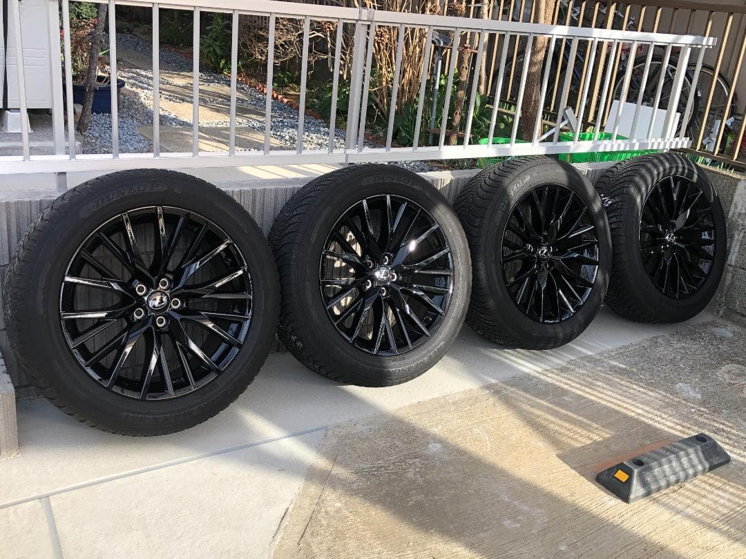 くまレクサスRX 20インチ ブラックホイール タイヤセット美品