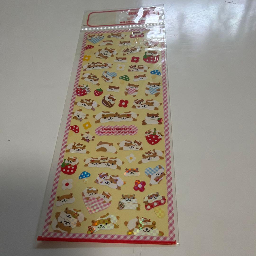 平成レトロ　ハムちゃんシール　ハッピーハムスター　mindwaveseals