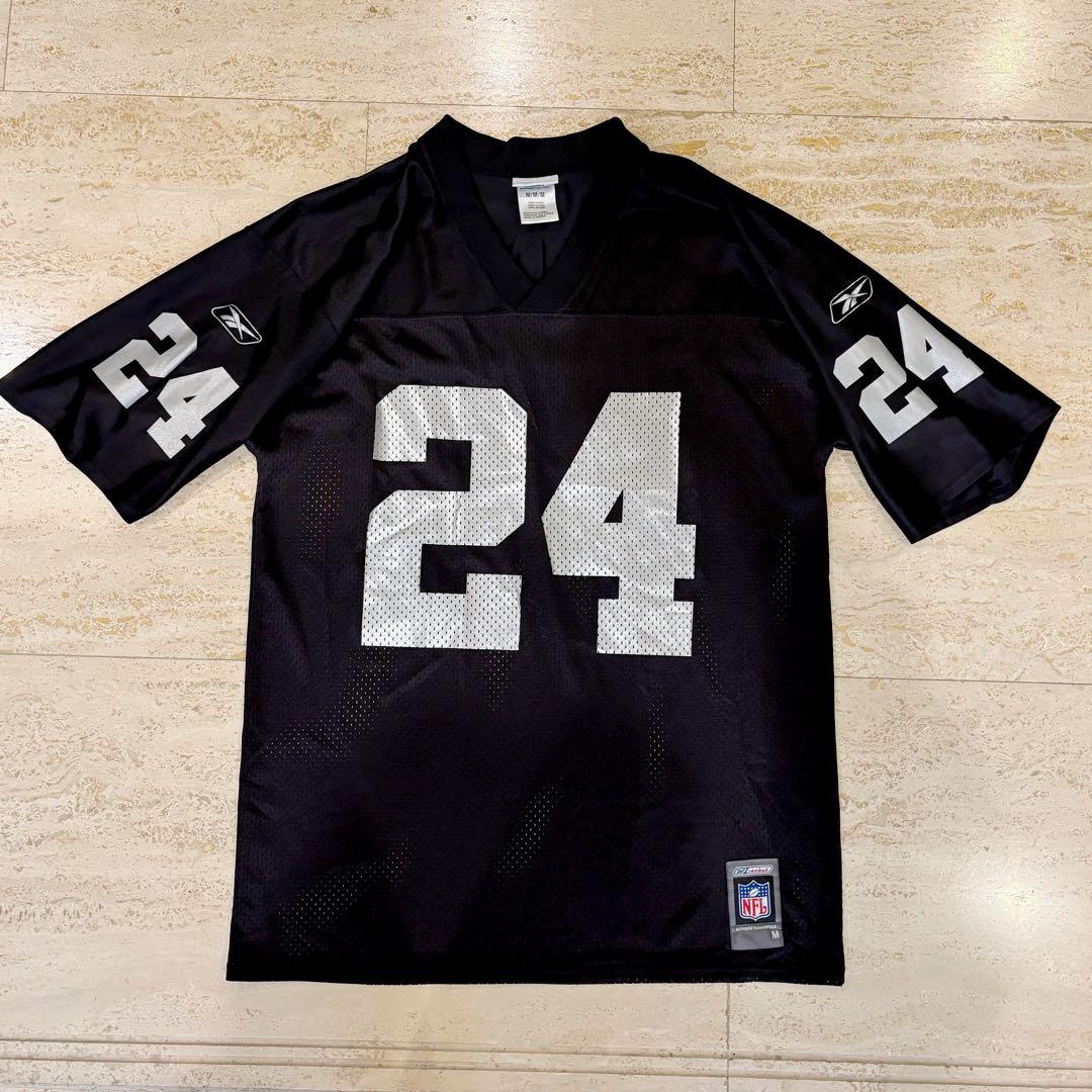希少☆リーボック☆NFLレイダース☆チャールズ ウッドソン☆公式ゲームシャツ M