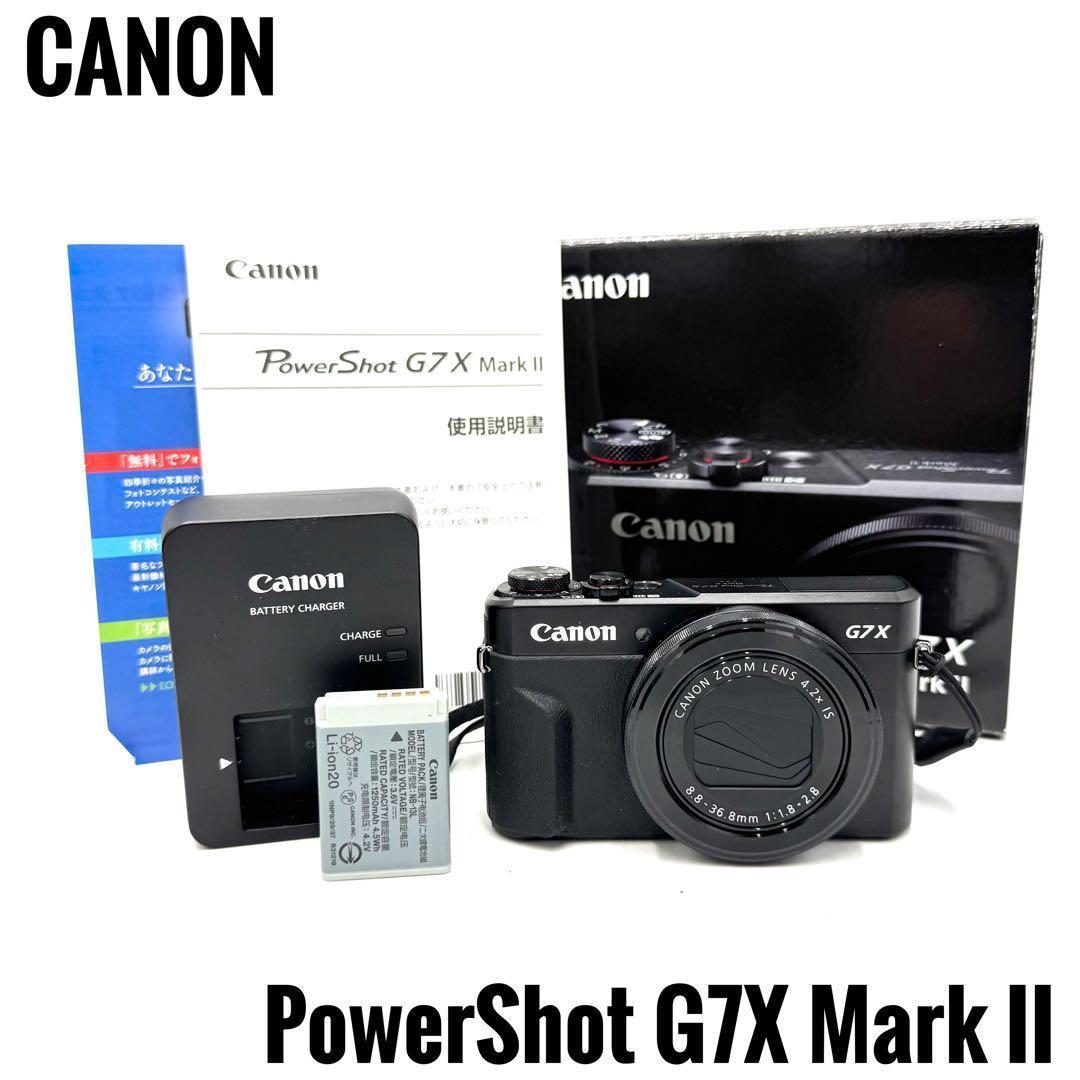 美品 Canon キャノン PowerShot G7X Mark II ブラック