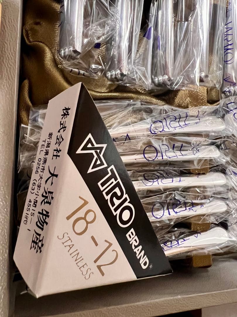 【未使用品】TRIO 18-12 ステンレス ソナタ カトラリーセット25本