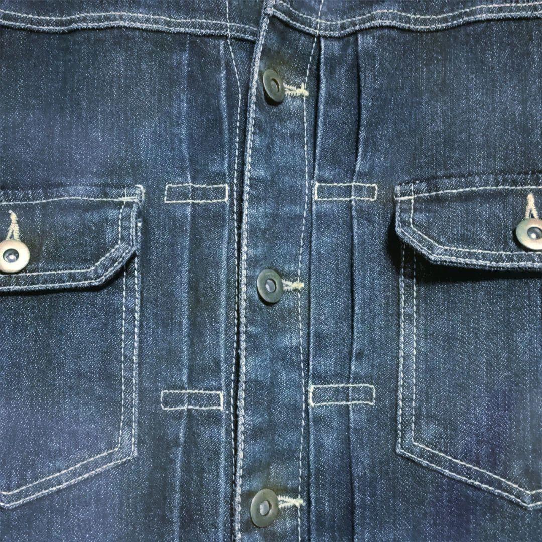 AKERICO デニムつなぎ　Lサイズ ダークブルー