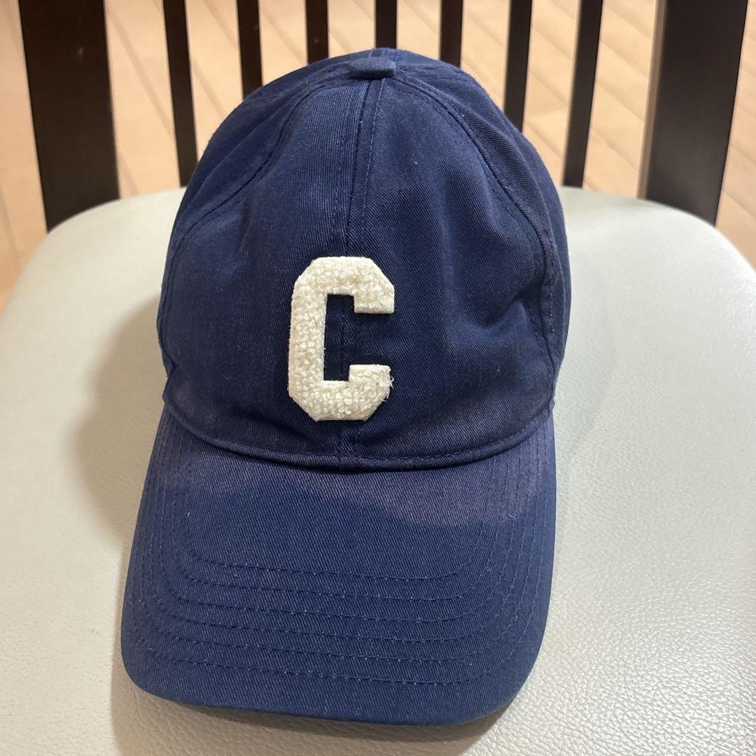 セリーヌ　CELINE Cロゴキャップ ネイビー