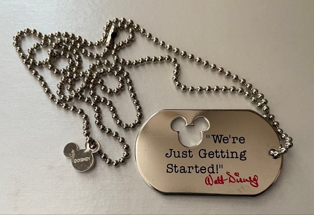 キャスト限定Tokyo Disney Sea オープニング　ドッグタグネックレス