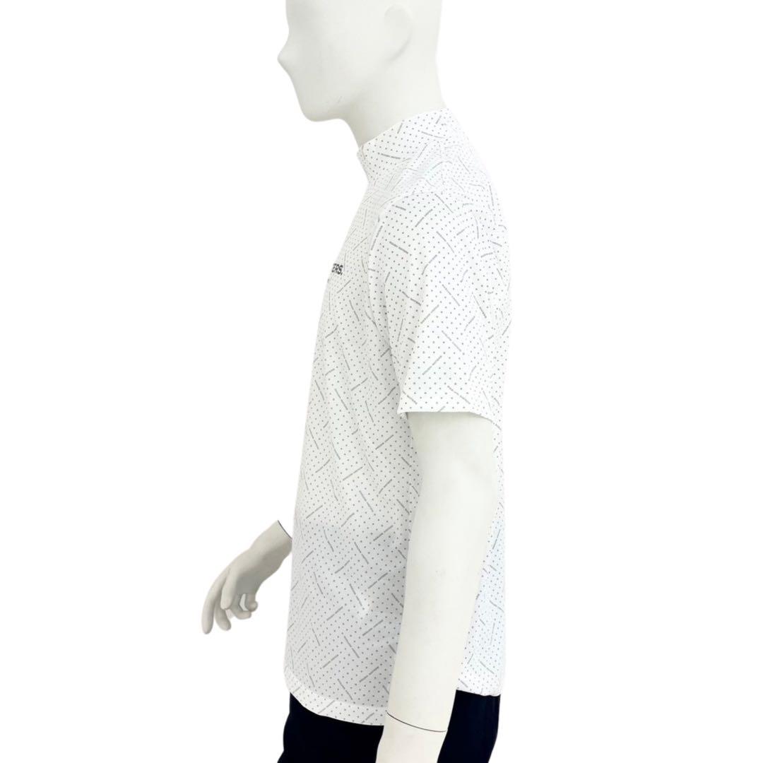 エリートグリップ　ROUGH WATERS 半袖モックネック　ホワイトグレー　L