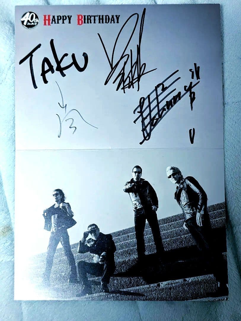 横浜銀蠅40th メンバーサイン入りカード