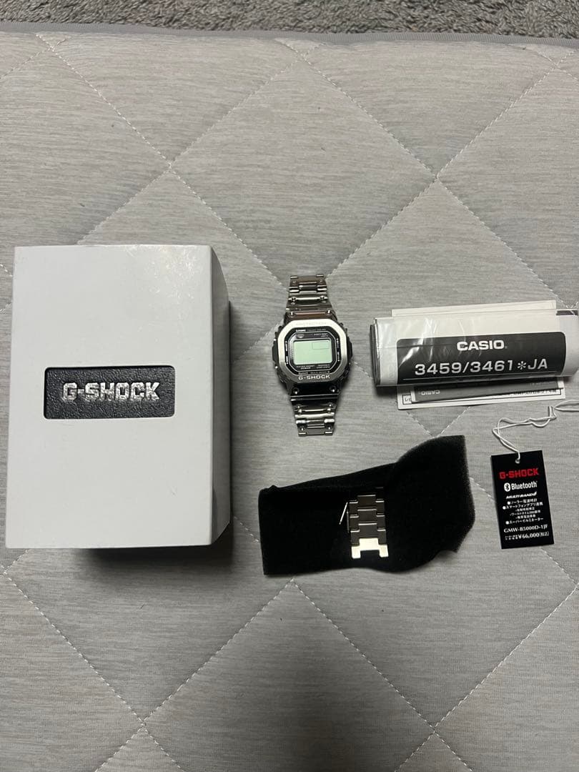 G-SHOCK タフソーラー フルメタルシルバーGMW-B5000D-1JF