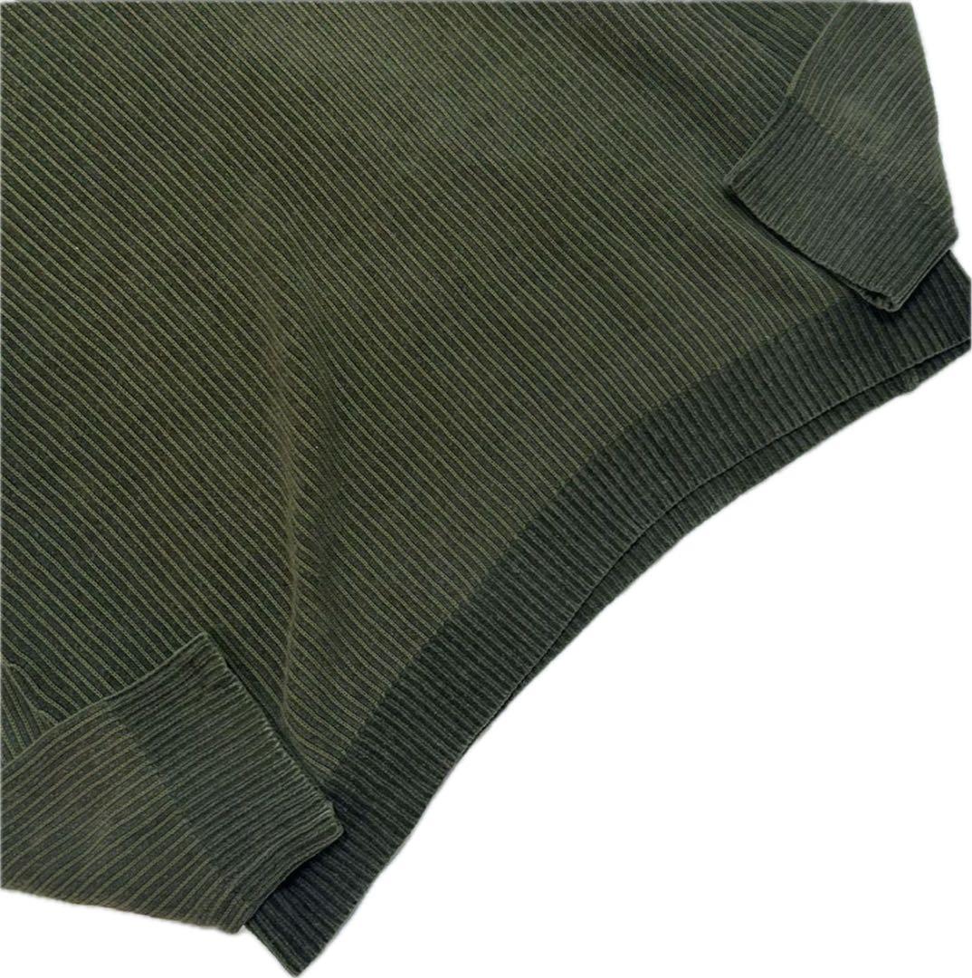 STONE  オリーブリブニットセーター