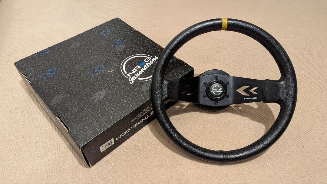 NRG RST-022R-Y 35φ ディープデッシュ ステアリング ハンドル