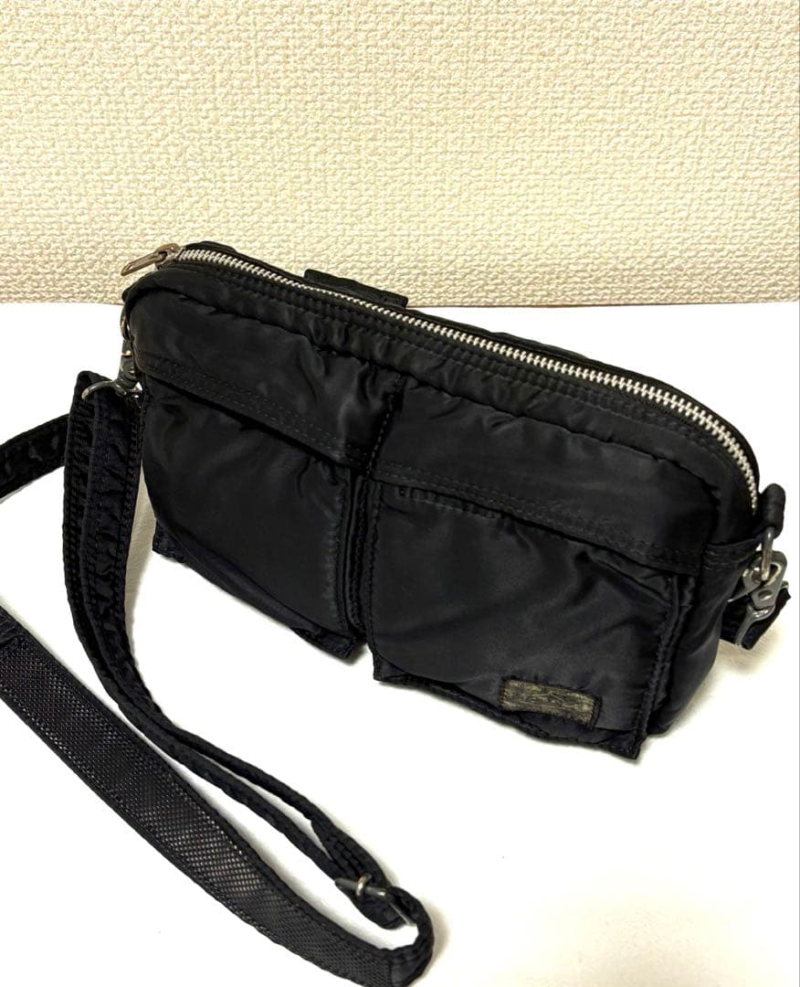 【美品】【2way】ポーター タンカー ミニ ショルダーバック ポーチ ブラック