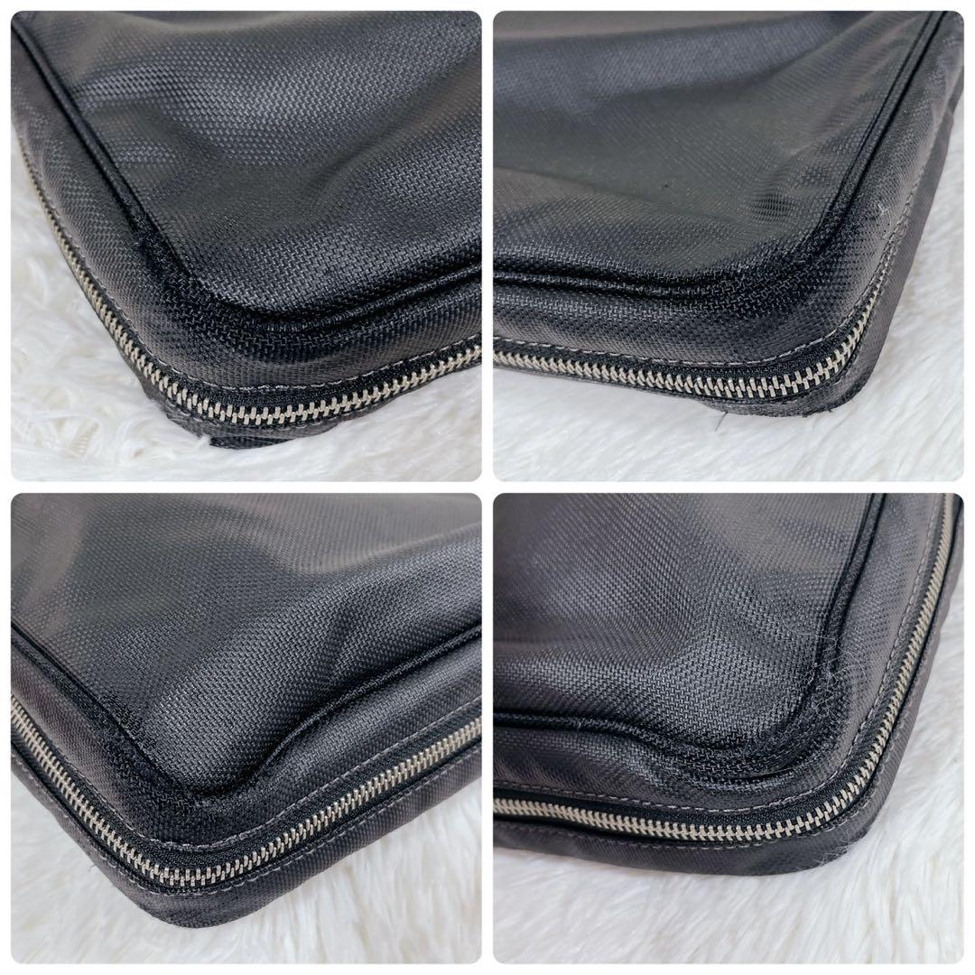 Paul Smithポールスミス　ビジネスバッグオールレザーブラックマルチカラー