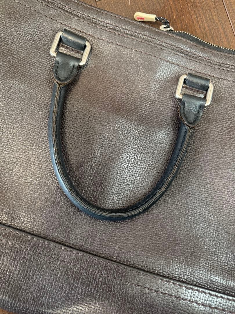 ルイヴィトンキャニオン ビジネスバッグユタレザー マロン ダークブラウン