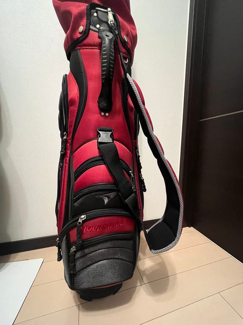 ⭐️値下げ⭐️TourStage キャディバッグ レッド ブラック　数回使用