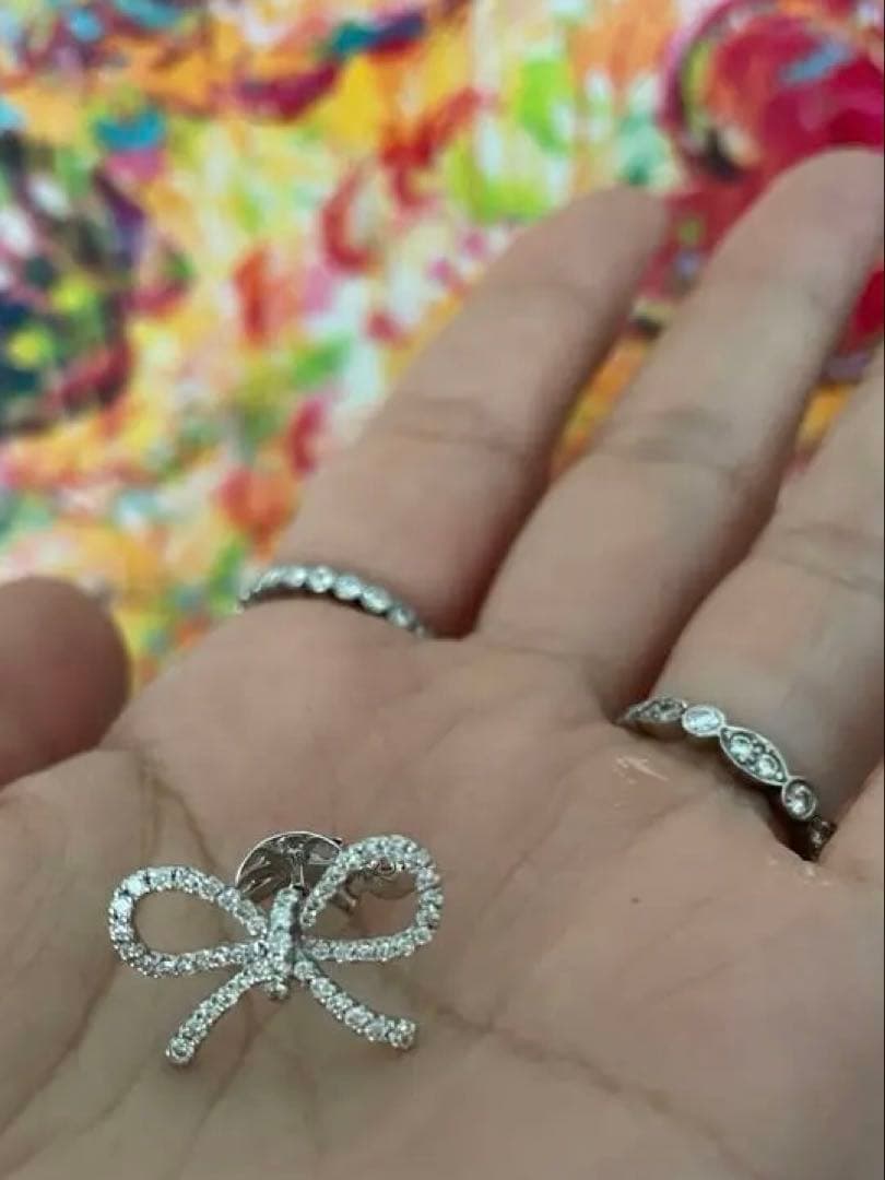 専用＊定価29.1500円！Bijou de M ＊蝶結びピアス S