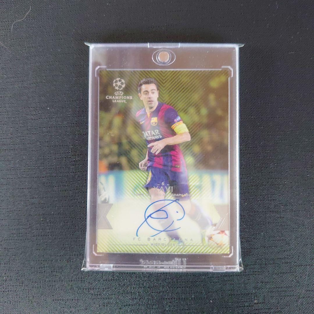 Topps バルセロナ シャビ 直筆サインカード