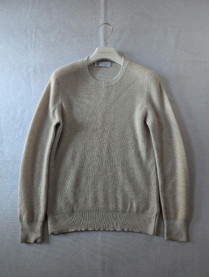 ブルネロクチネリ　イングリッシュリブカシミヤニット　XXS