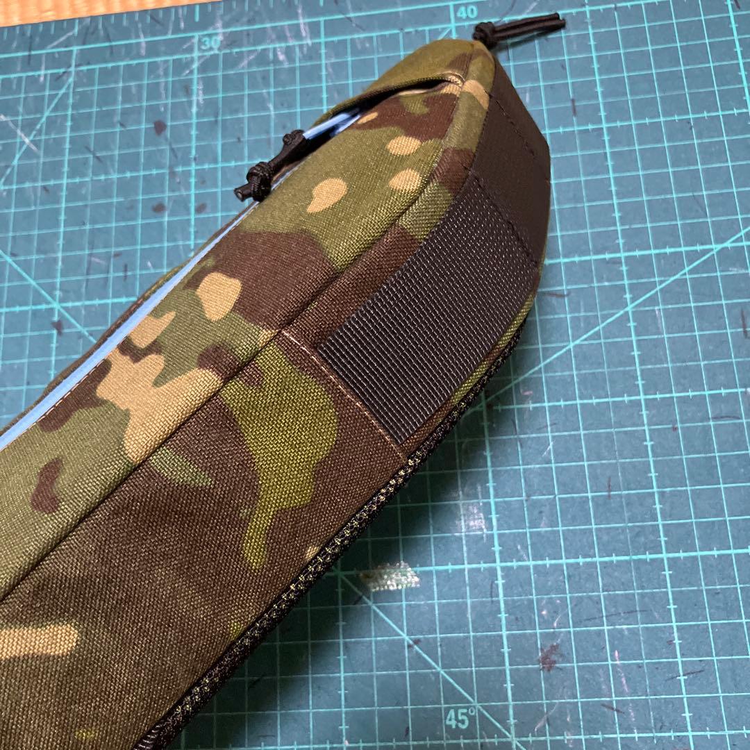 ハンドメイドフレームバッグ　X-PAC マルチカム/トロピック/オリーブ45cm