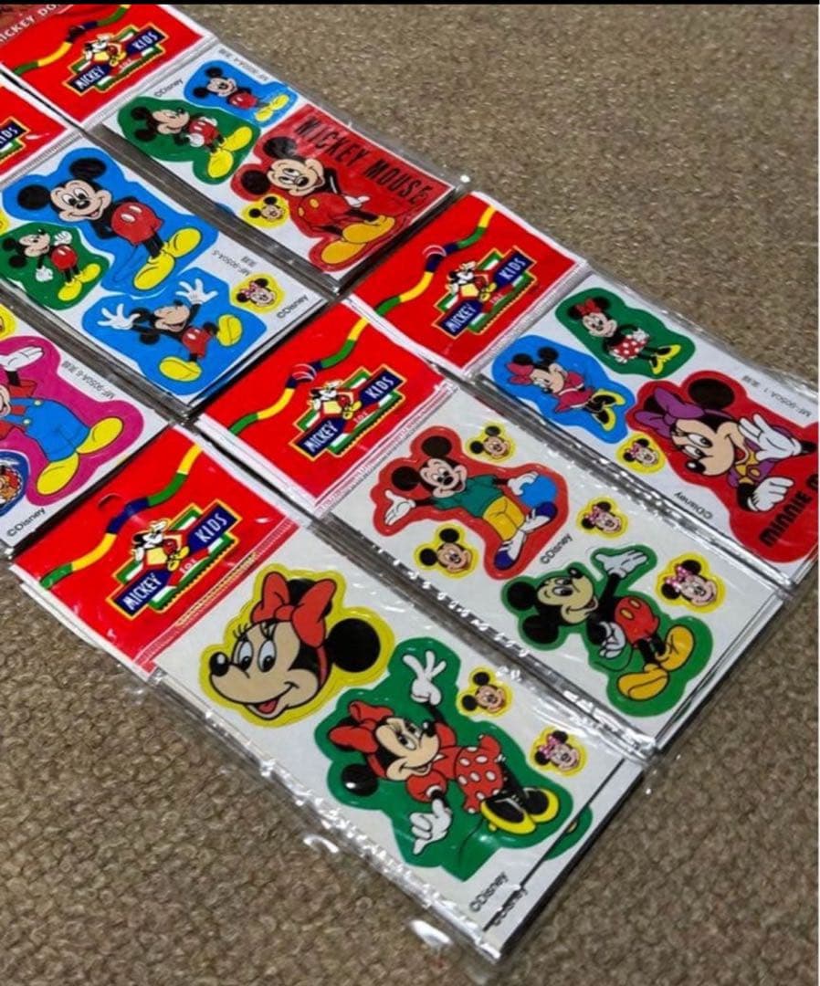 昭和　レトロ　ディズニー マグネットステッカー9種各4シート