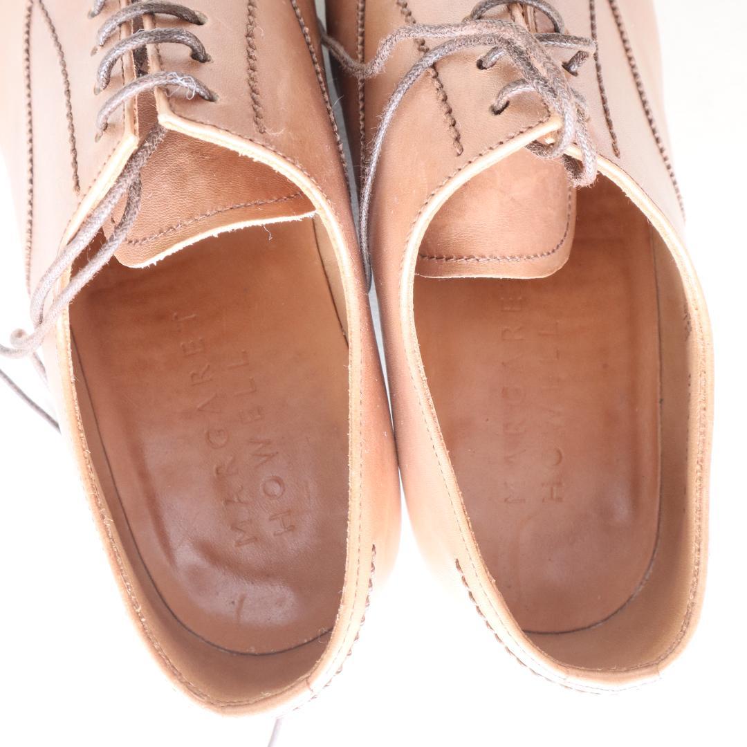 極美品マーガレットハウエル　レースアップシューズ　ブラウン　36 23cm