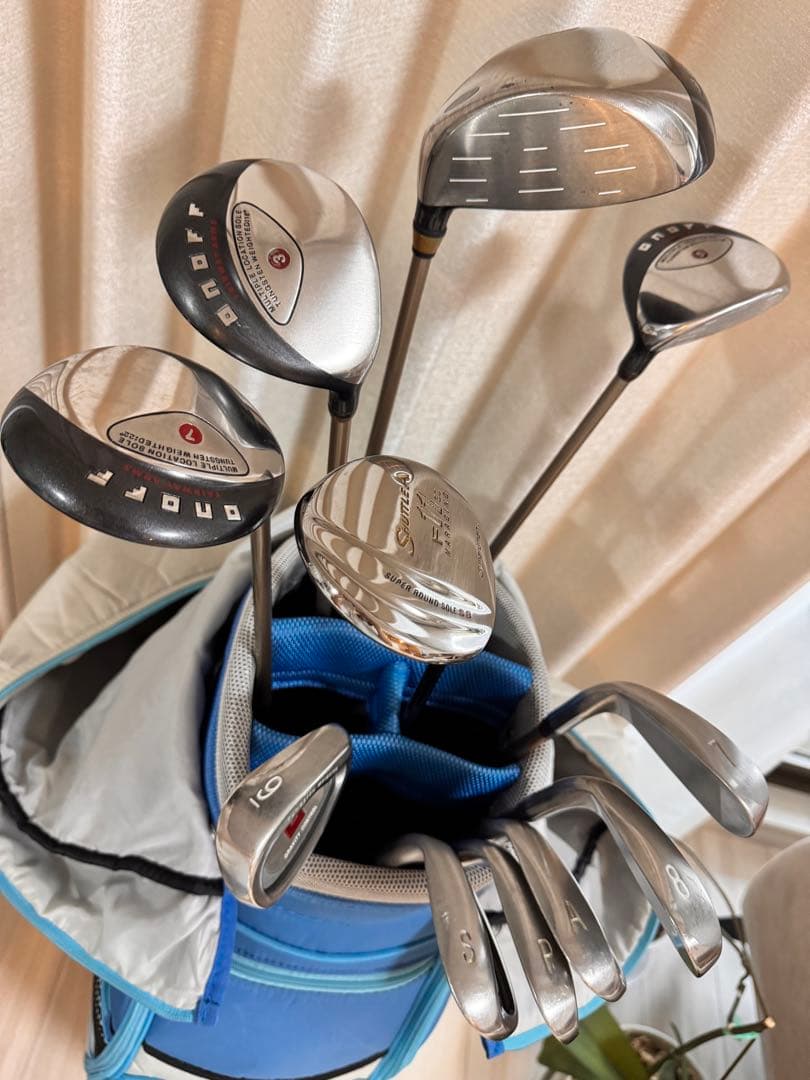 中古、美品、ONOFF アイアン ドライバー ナイキゴルフバッグセット