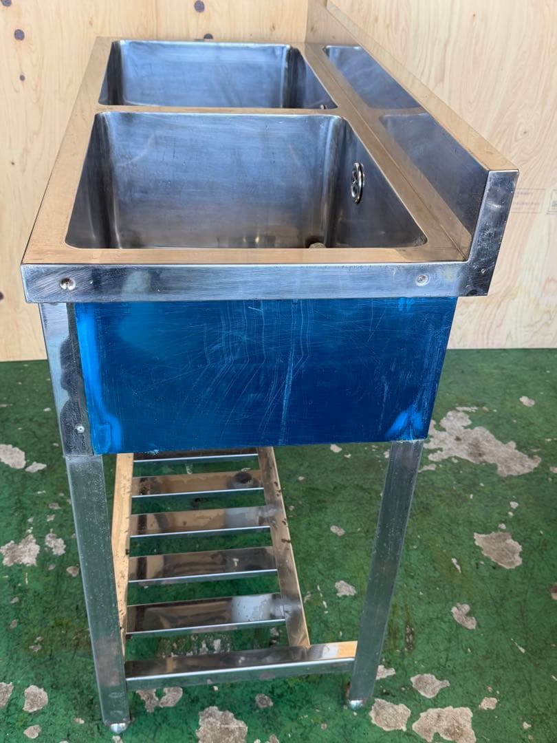 2槽シンク 1000x450x800(+90)