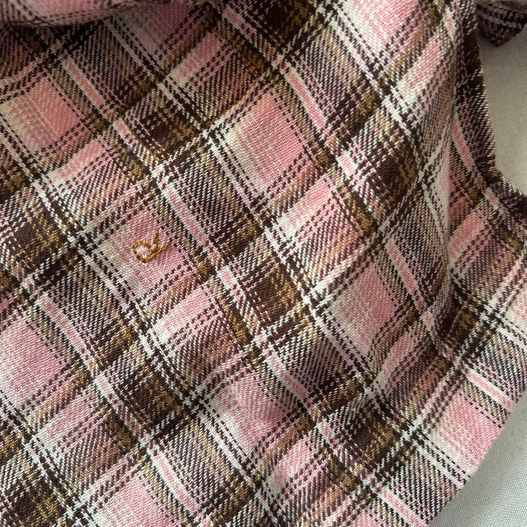 45R フリルカシュクール　秋冬チェックシャツ