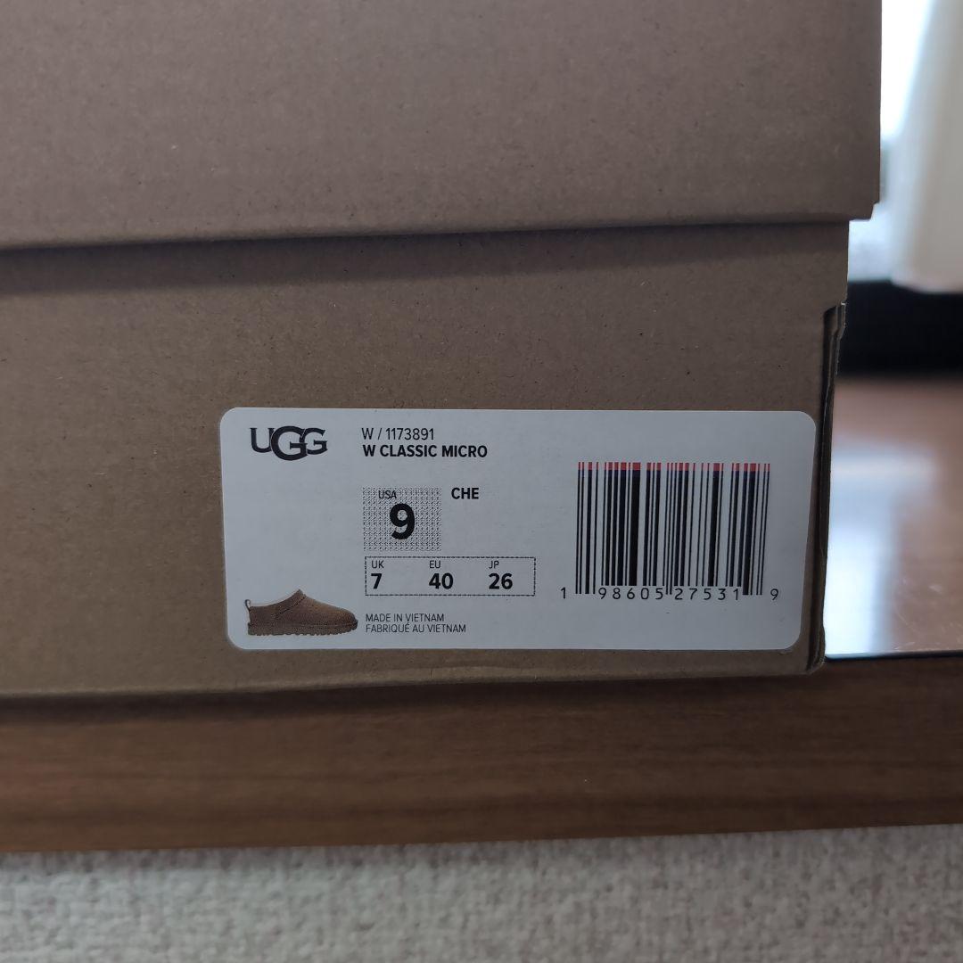 UGG W CLASSIC MICRO 9 CHE26センチ