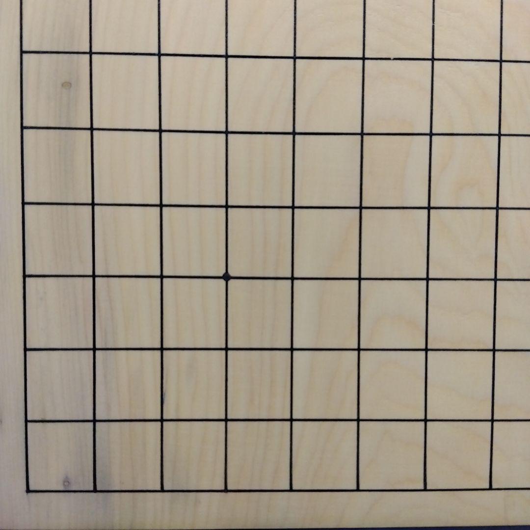 【国産　本榧　4寸碁盤　脚なし　木表】