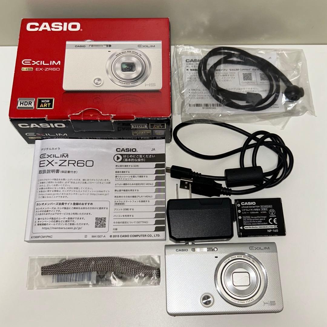 【美品】CASIO EXILIM EX-ZR60 デジカメ 動作確認済