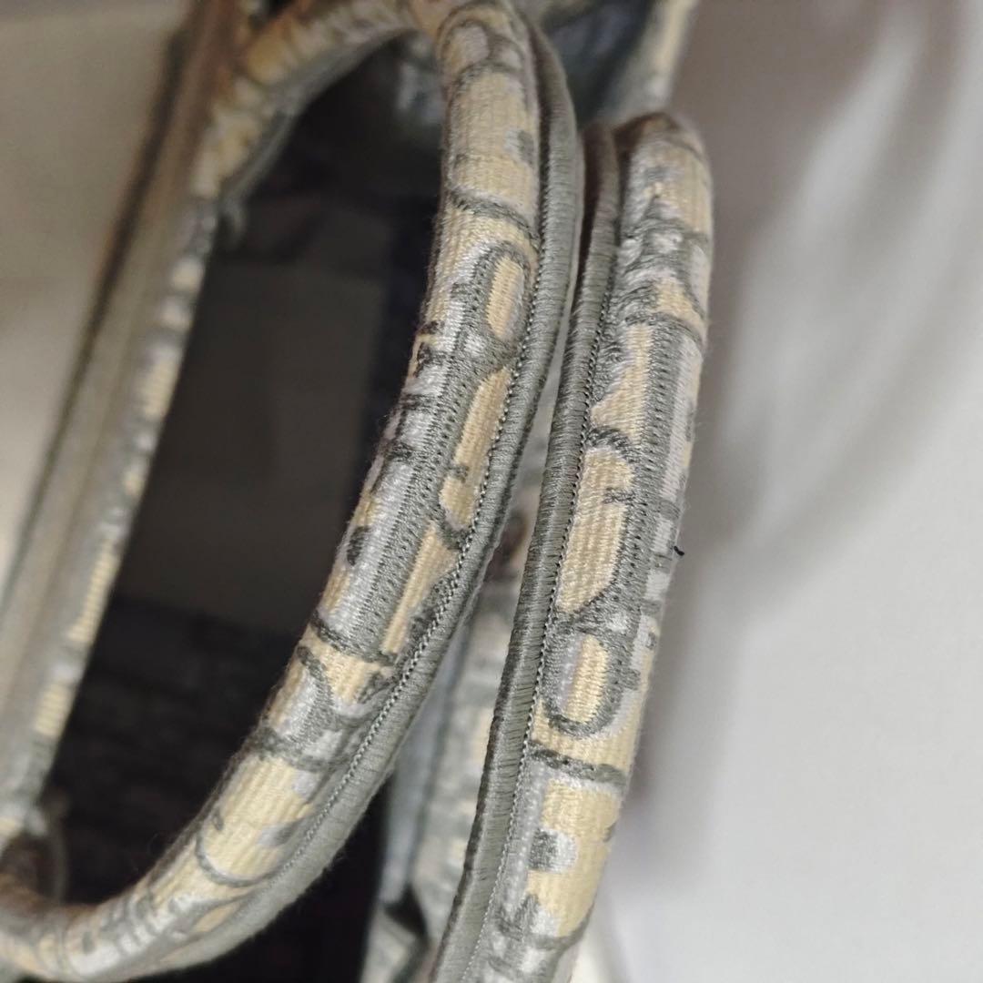 ショルダーバッグ キャンバス ベージュ/グレー 36cm