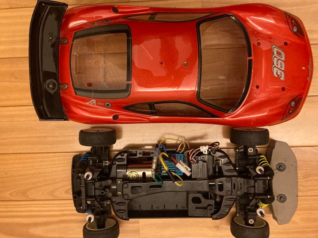 タミヤ1/10 RC TB-01 シャーシ オンロード仕様 希少 当時物 4WD