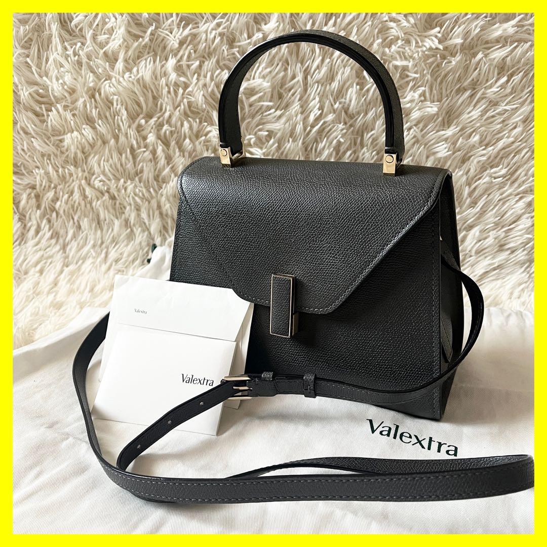 Valextra ヴァレクストラ　ハンドバッグ ミニ　イジィデ　ブラック