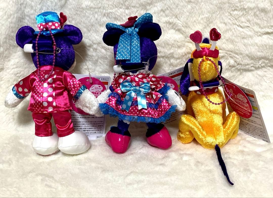 パルパルーザ　ミニーのファンダーランド　ぬいぐるみバッジ　3点セット
