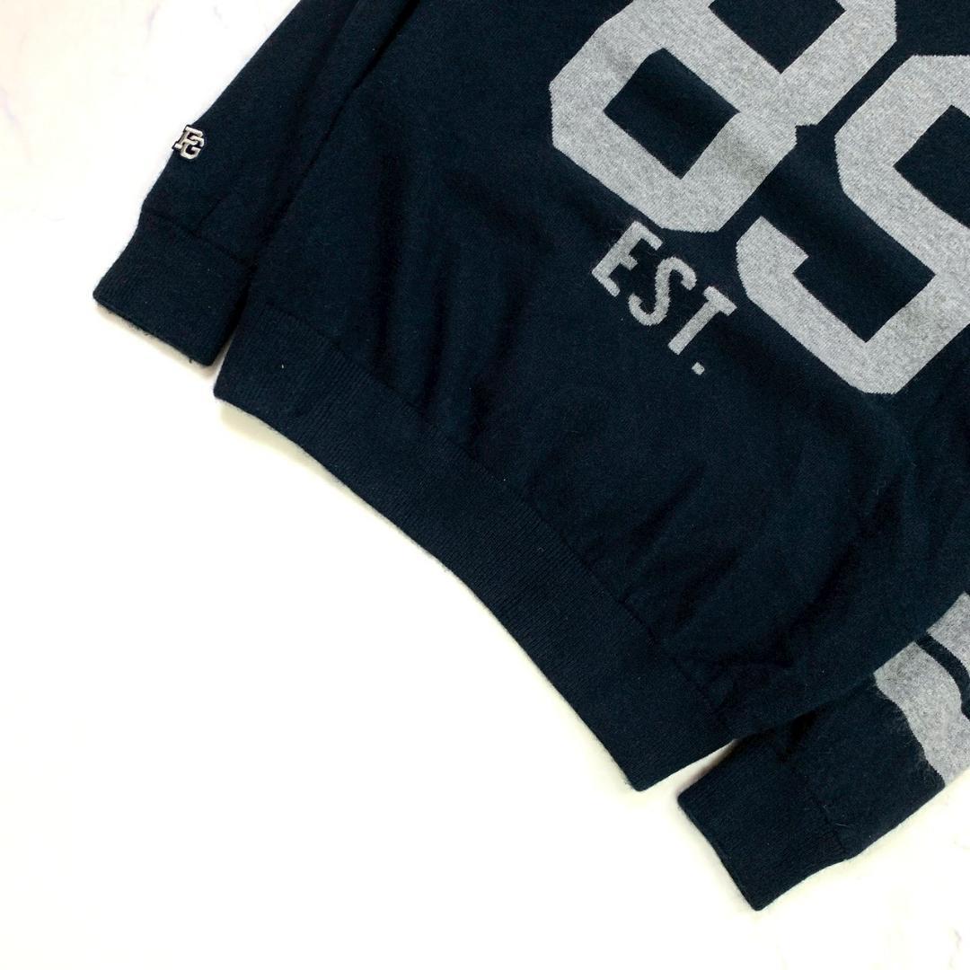 【サイズ5】2023年 パーリーゲイツ カシミヤ ニット ネイビー　E035