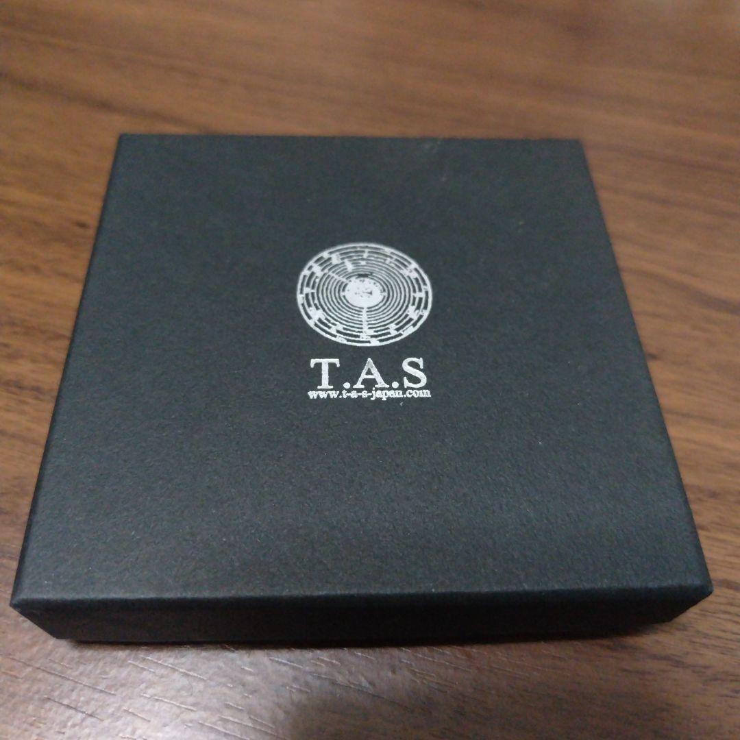 T.A.S ティーエーエス　 ブラックレザーシルバー メガネチェーン