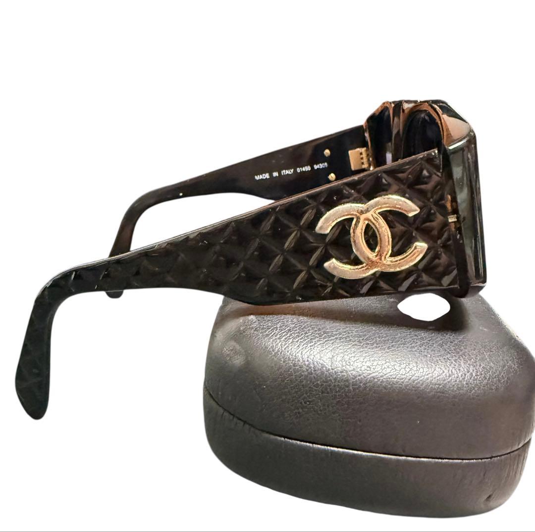 CHANEL シャネル サングラス ココマーク マトラッセ ブラック