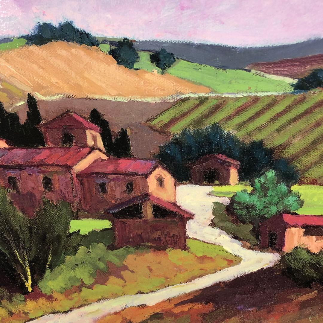 ペッサーニ　「夕暮れの気配」 版画(ジクレー) シート　額縁無し　美品