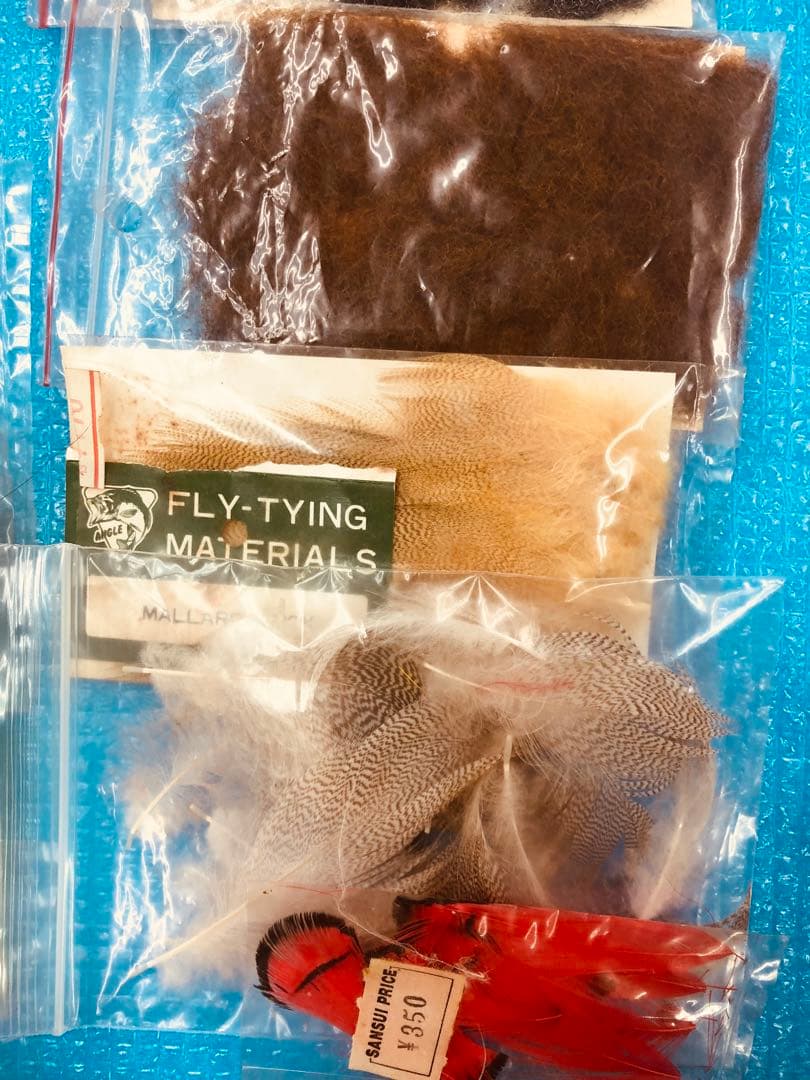 Fly fishing マテリアル 素材 タイイング　針　羽