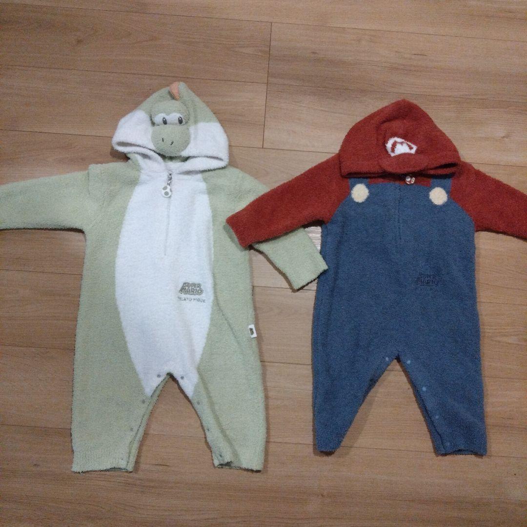 【ka♡】ジェラートピケ　マリオ　ヨッシー　ロンパース