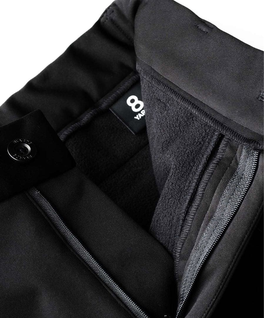 【新品タグ付】8 YARDS ♪BONDING 裏起毛 パンツ S ブラック