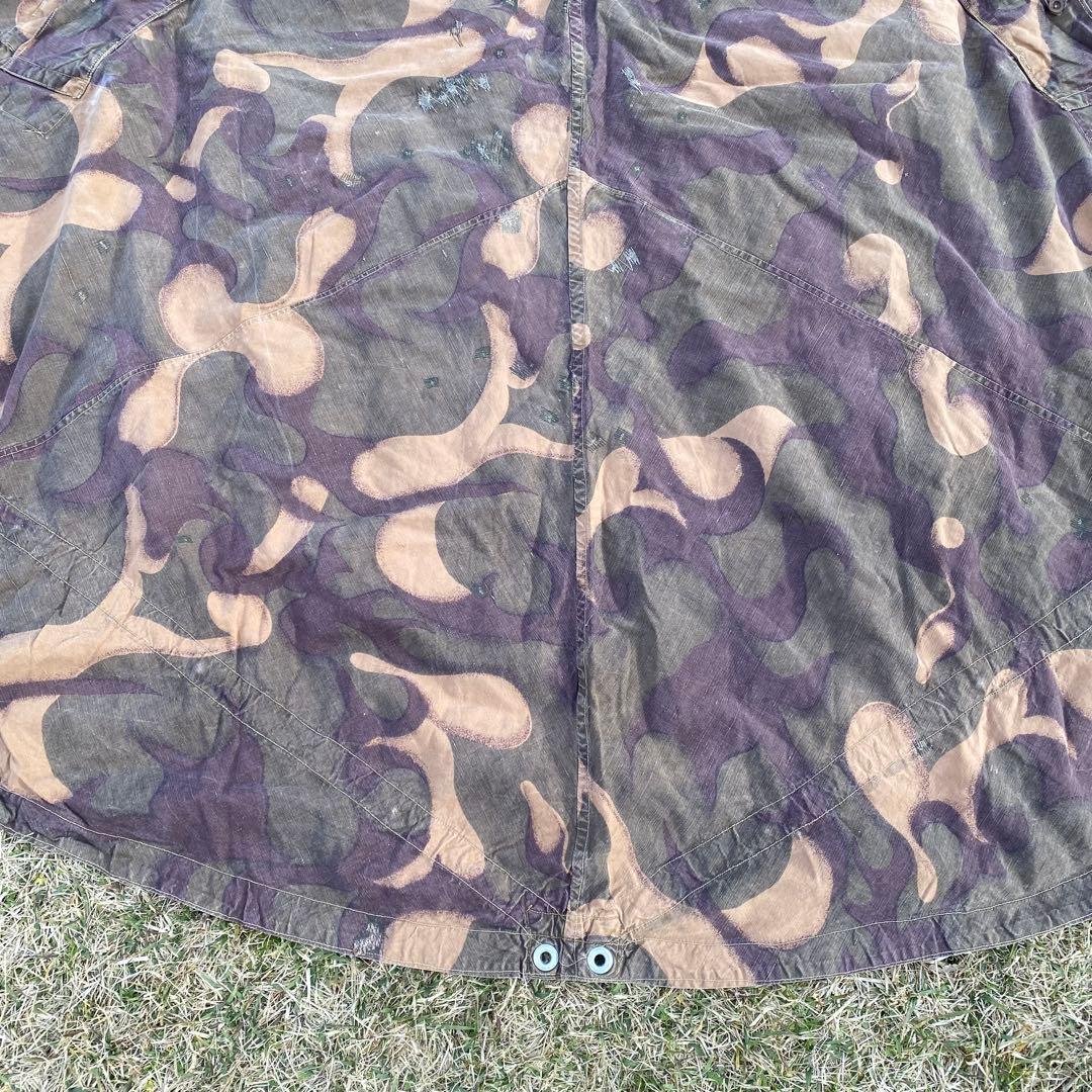 【超レア】ハンガリー軍幕　初期型　扇型　１枚②　迷彩　ハリケーンカモ　ミリタリー