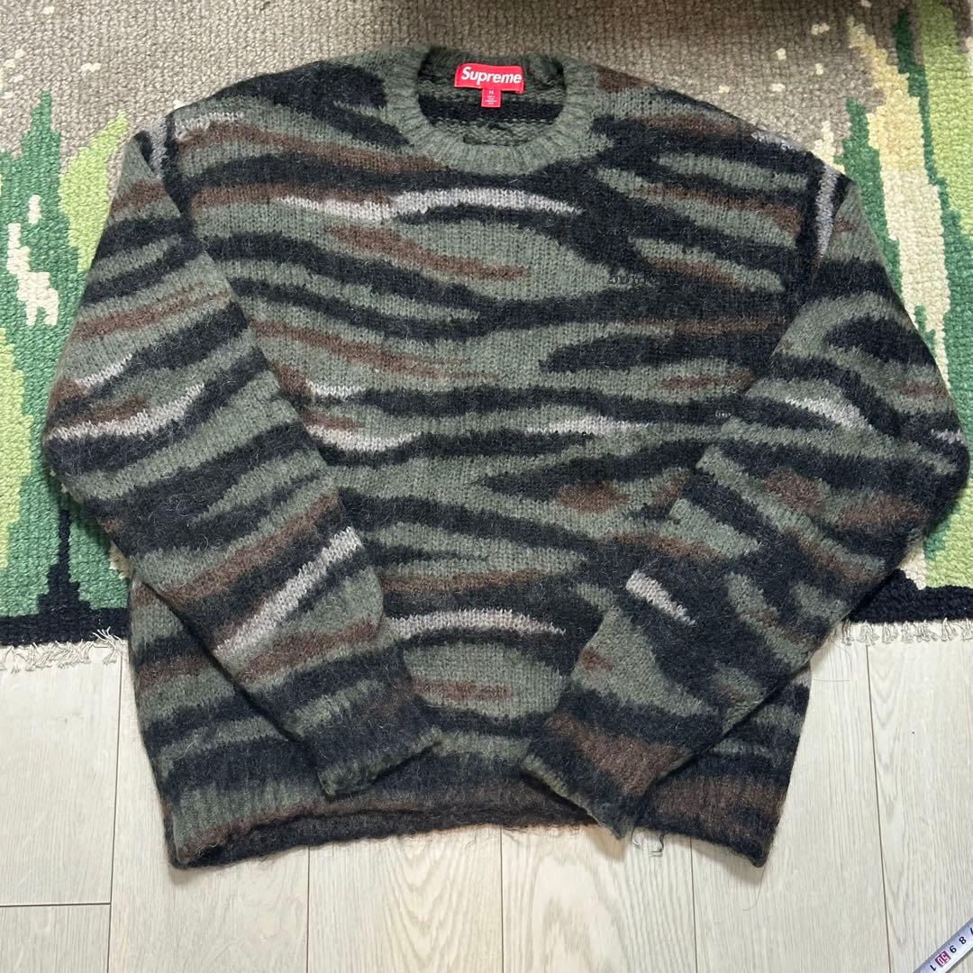 トップス Supreme Brushed Mohair Sweater Camo