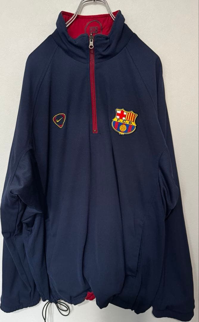 Nike バルセロナ　ナイロンジャケット　リバーシブル　98 99 90s