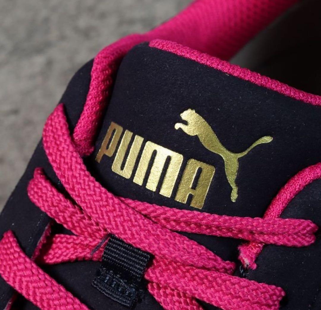 PUMA 安全靴 ネイビー/ピンク
