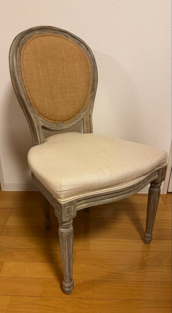 【匿名配送】ルイ16世様式アームレスチェア★Louis XVI style①