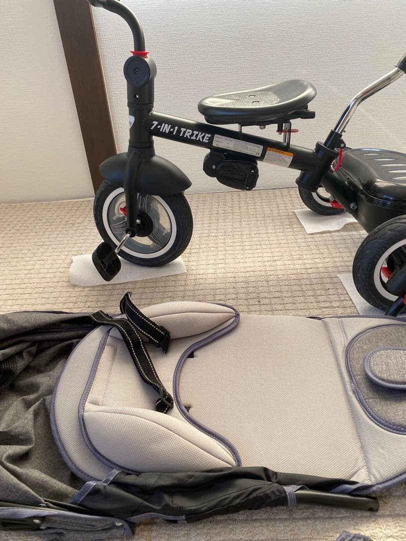 【美品】besrey 三輪車1歳~6歳　収納カゴ付き三輪車