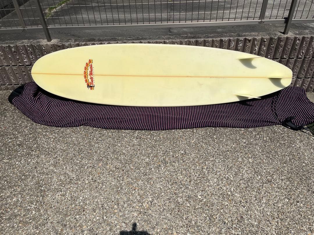 Salt Water ロングボード フラワー柄 クリーム色