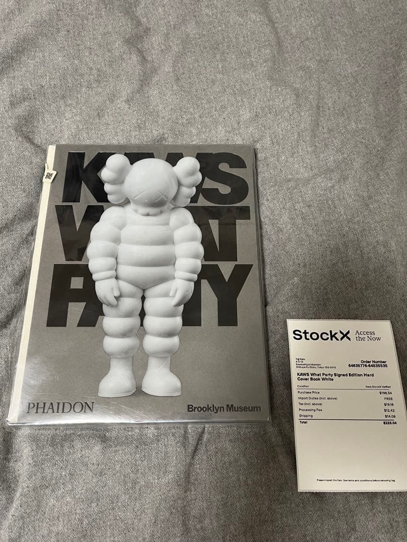 KAWS: WHAT PARTY サイン入りアートブック