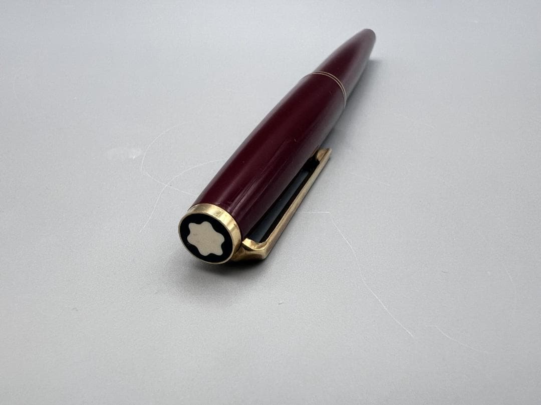 【海】Montblanc モンブラン K14 万年筆 585 ボルドー色