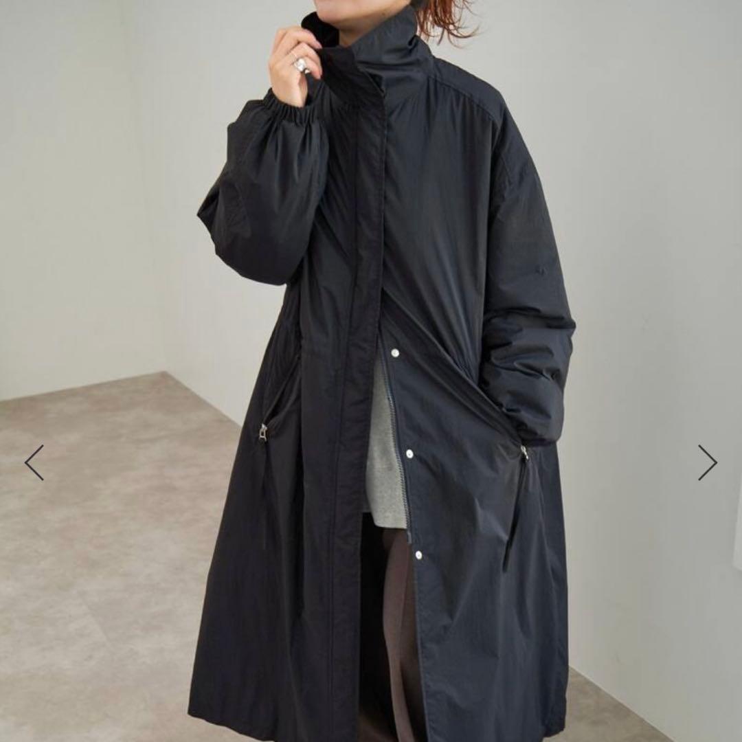 Spick and Span撥水パディングコート　ブラック　M